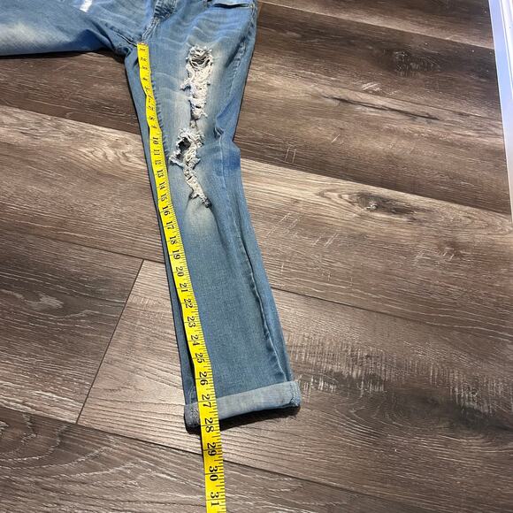 Resfeber Distressed Women's Skinny Boyfriend Cuffed Jeans Size 6 - Picture 4 of 6
